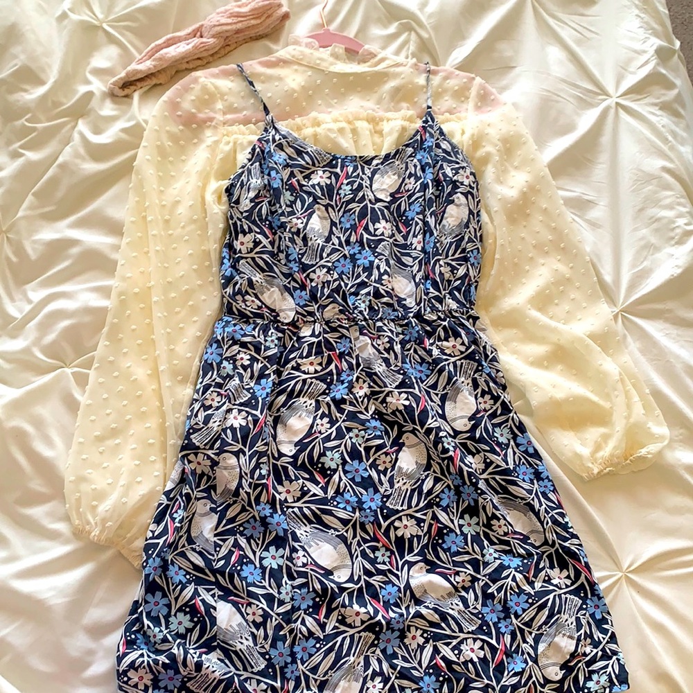 Old Navy Bird Print Summer Dress